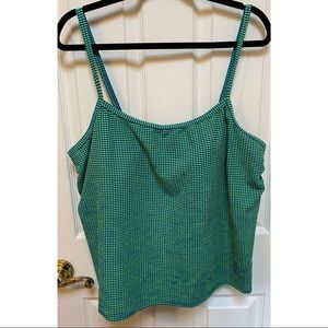 Baltex Plus Size Green & Blue Swimwear Top 26W